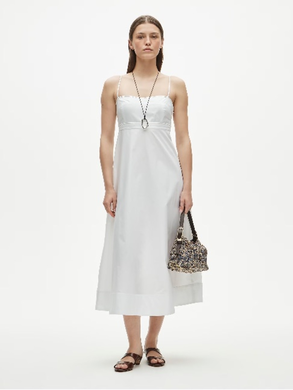 J.Crew Empire-waist dress in cotton poplin CV557